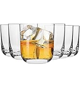 Krosno Whiskey Glasses | Set of 6 | 300 ML | Glamour Collection | Perfect for Home, Restaurants a...