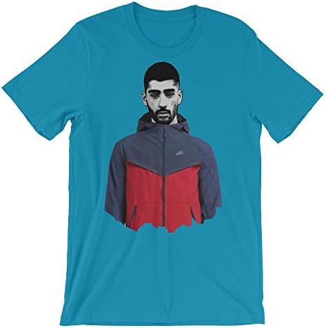 Zayn Malik Shirt - Zayn Malik Iconic Jacket Shirt (Small, Aqua)