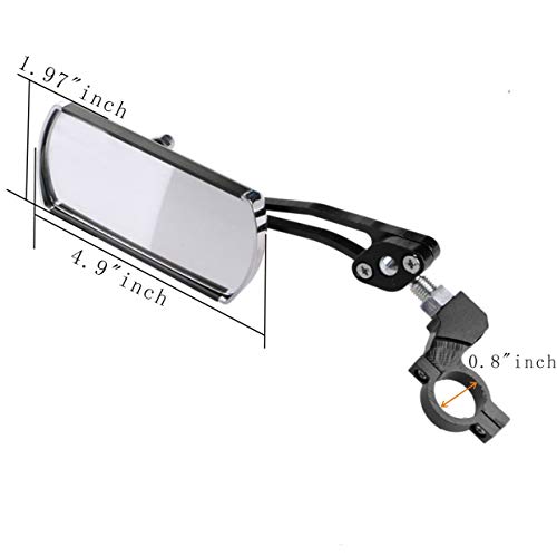 Jeemitery Bicycle Mirror,A Pair of 360°Rotation Back Rearview Mirror