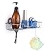 SANNO Suction Cup Shower Caddy Storage Combo Organizer, No Damage Bath Shelf Suction Cup Shower Basket,Rustproof Wire Bathroom Accessories - Rustproof Stainless Steel