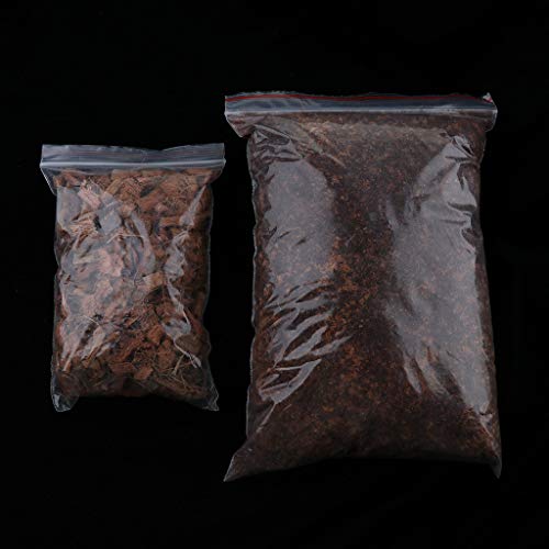 Baosity Ventilated Design - Reptiles Amphibians Habitat Terrarium Vivarium Tank Breeding Box - Bark