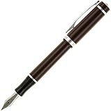 Nemosine Singularity Fountain Pen, Fine German Nib, Walnut Brown (NEM-SIN-05-F)