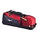 Mizuno Samurai Catcher's Baseball Softball Wheel Bag, Red Black