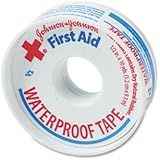 Johnson and Johnson Red Cross Waterproof First Aid Tape 1/2" X 10 Yards