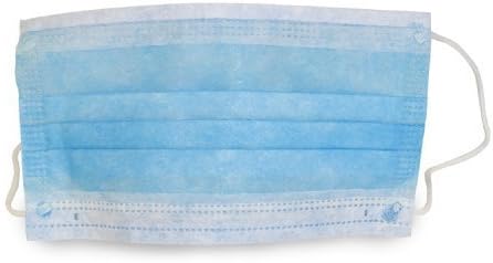 The Safety Zone RS-700-BFE Surgical Procedural Disposable Mask with Ear Loops, BFE and PFE Rated, FDA, CE, ASTM Level 1 and EN14623 Type 1, 3-Ply Pleated,One size fits all, Blue (Pack of 50) by The Safety Zone