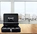SharpVault Cash Box with Lock, Black - 2018 Money Box Safe, 5 compartments & 4 Spring Loaded, Lock Box with Key
