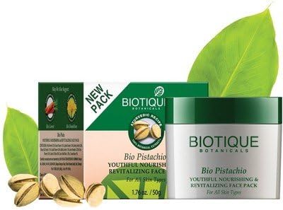 Biotique Bio Pistachio Youthful Nourishing &amp; Revitalising Face Pack(50 G)