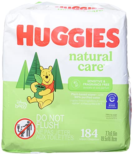 Huggies Natural Care Fragrance Free Baby Wipes, 552