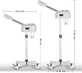 HeavenBird Professional Facial Steamer LCD Screen Timer Height Adjustable White view 2