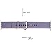 OTO Replacement Watch Strap Band ，Watch Band Strap Double Clasp Bracelet for Apple .New arrival. (Light Pink and Midnight Blue 38mm)