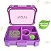 Bento Box for Kids, AIZARA Lunch Box Containers BPA Free Food Storage Container 4 Compartment Leakproof Snack Packing for Travel & to-go Meal Picnic Camping School Boys Girls Children and more（Purple）
