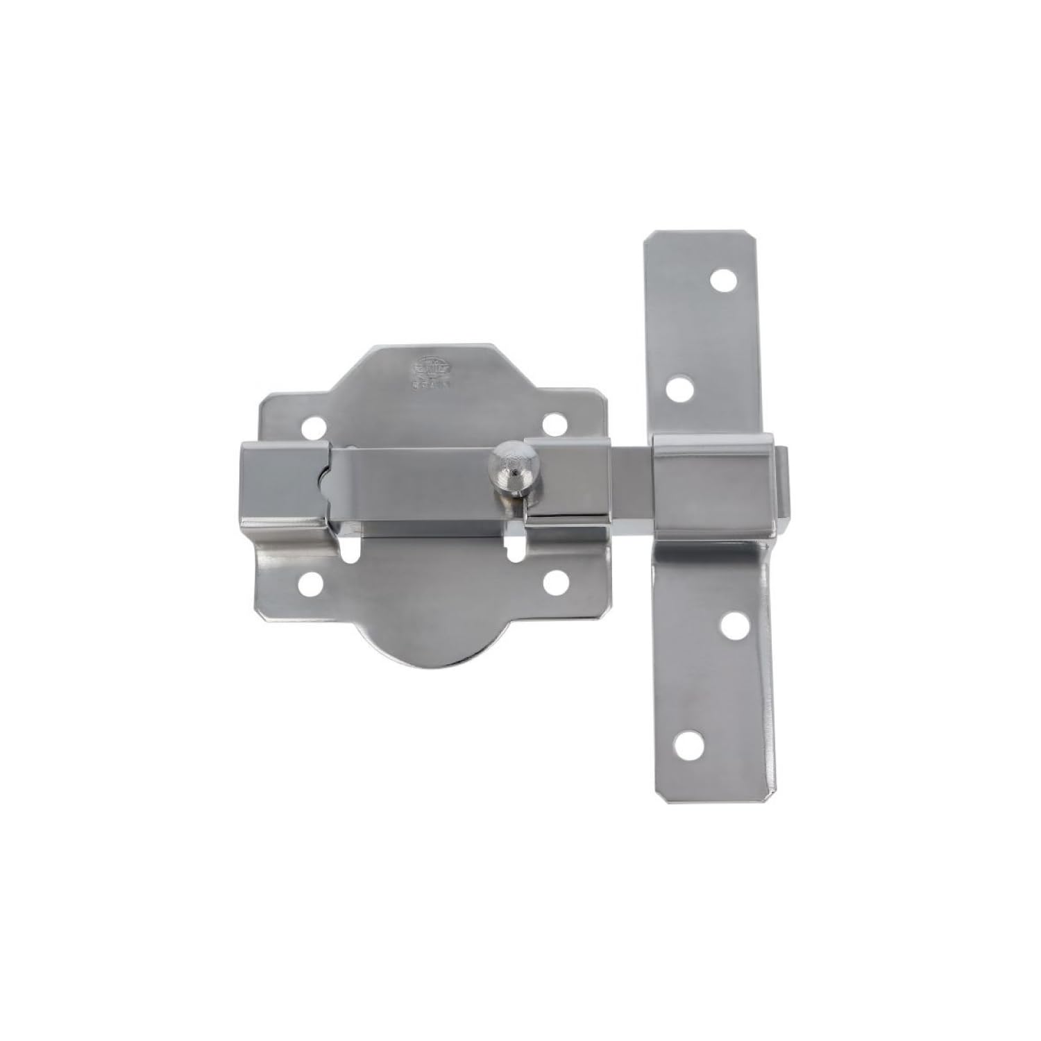 Amig - Gold Steel Surface-Mounted Bolt | High Security Keyless Latch | 88 x 131 mm | Heavy-Duty Door Lock for Front or Back Doors | Mod. 1P โ image 1