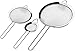 Utopia Kitchen Set of 3 Stainless Steel Mesh Strainer Colander Sieve with Handles - Small, Medium and Large - Ideal for Straining Quinoa, Spaghetti, Yogurt, Tea and More