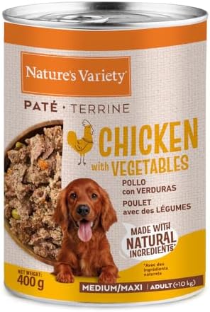 - Paté para Perros Adultos Medianos y Grandes con Pollo 12 x 400g