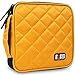 BUBM 32 Capacity CD/DVD Wallet, 230D Space Twill Cover, Yellow