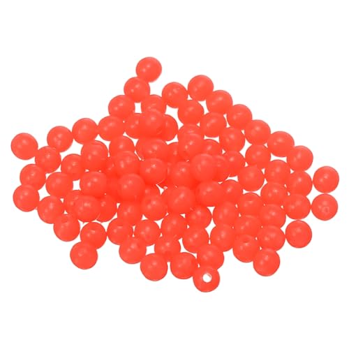 YELARXI Fishing Beads Glow Hard Plastic Fish Rigs 5 mm for Catfish (500 Pack, Red)