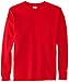 Russell Athletic Men's Basic Cotton Long Sleeve Tee, True Red, Medium
