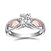 Willsa Jewelry For Women, Fashion Angel Wings Colour Ring Rose Gold Wing Ring (8)