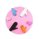 Yunko 6 Cavity Human Hand Shaped 3d Silicone Cake Fondant Mold Cake Decoration Tools