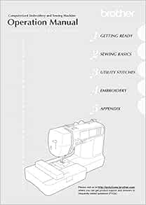 Brother SE-400 Sewing Embroidery Machine Owners Instruction Manual