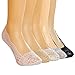 Dollytailor Womens No Show Liner Lace Boot Sock 5-Pack Socks Two Styles