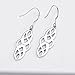 Celtic Earrings Sterling Silver Oxidized Good Luck Irish Vintage Celtic Knot Dangle Dangling Earrings Jewelry Dangles Gifts for Women Girls