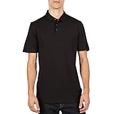 Volcom Men's Wowzer Modern Fit Polo, Black 2, X-Large