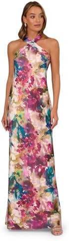 adrianna papell women's color block chiffon dress Women's Adrianna Papell Color Block Chiffon Dress