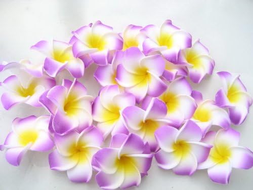 12 Foam Floating Frangipani/plumeria/hawaiian Flower Heads Pool Pond 2 Inch Sf26