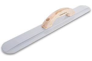 MARSHALLTOWN Round End Magnesium Hand Float, 20 x 3 1/8 Inch Mag Blade, Large Round Wood Handle, Eliminates Concrete Float Marks, Made in The USA, 154LRW