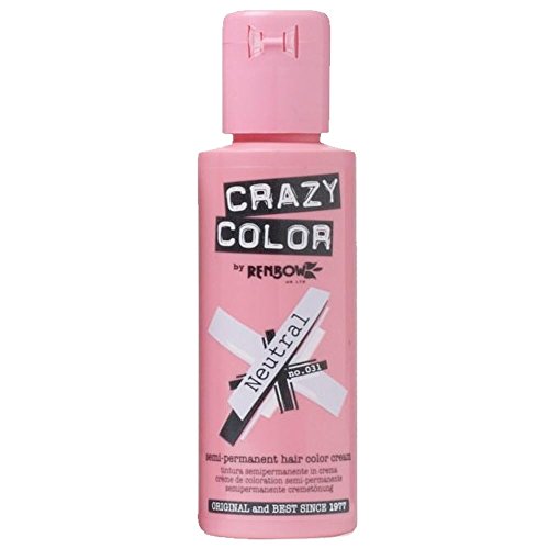 Crazy Color Semi Permanent Hair Color Cream Neutral No.31, 3.3 Ounce, 4 Count