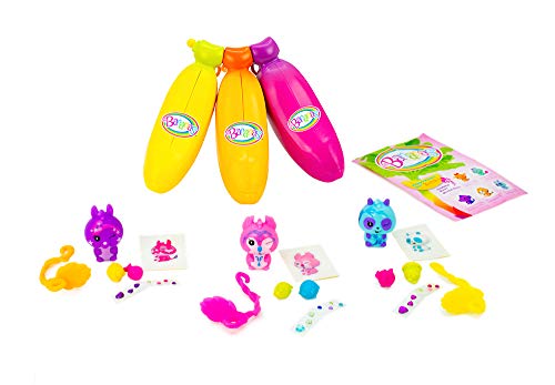 3 Bananas+Collectible+3+Pack+Orange+Yellow