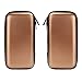 iMangoo Shockproof Carrying Case Hard Protective EVA Case Impact Resistant Travel 12000mAh Bank Pouch Bag USB Cable Organizer Earbuds Sleeve Pocket Accessory Smooth Coating Zipper Wallet Brown
