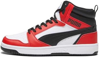 Unisex Rebound V6 Turnschuhe, Puma White Puma Black For All Time Red, 40 EU