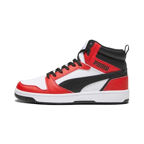 Rebound V6, Zapatillas Unisex adulto, Puma White Puma Black For All Time Red, 40 EU