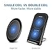 Stand Wireless Charger, AIRGINE QI Certified Fast Wireless Charger Charging Pad Stand, Compatible for iPhone X, iPhone 8/8 Plus, Samsung Galaxy S9/S9+, S8/S8+, Note 9, Note8 (No AC Adapter)
