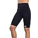 Zaggora High Rise Hot Pants Shorts - Black - High Waist Slimming Neoprene Shorts