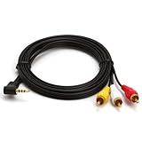 Parts Express 3.5mm Plug (4 Pole) To 3 RCA A/V Cable 6 feet