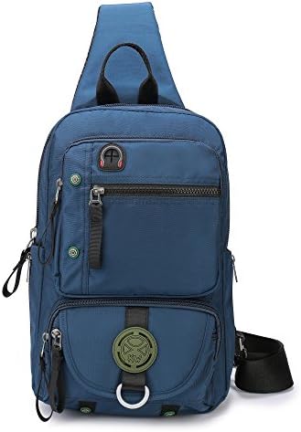 DDDH Sling Bags Crossbody Backpack,Chest Shoulder Pack Book Bag for Travel Outdoor Hiking Bike (Blue)