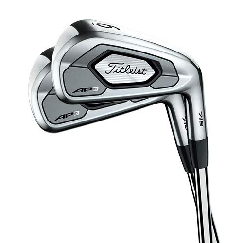New Titleist 718 AP3 Iron Set 3-PW w/Stiff Flex AMT Black Steel Shafts RH