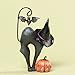 Jim Shore for Enesco Heartwood Creek 4.25-Inch Black Cat with Bat Figurine, Mini