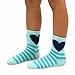 TeeHee Little Girls Stripes Fashion Cotton Short Crew 6 Pair (9-10 Years, Stripes and Heart)