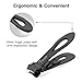 BESTOPE Nail Clippers Set,Black Fingernail & Toenail Clippers & Nail File,Nail Cutter Trimmer Set with Metal Case,15mm Wide Jaw Opening,Good Gift for Women and Men