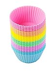 Premium Grade Silicone Baking Cups, [24 Pack] MuffinBOI by XNM Creations, Reusable Silicone Bakeware for Silicone Cupcake Muffin Liners Molds Set, BPA Free and FDA Approved, Heat Resistant up to 450°F