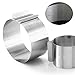 J&P Home Stainless Steel Adjustable Round Cake Ring Mold Mousse Mold, 6 Inch to 12 Inch