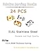 Udalyn 24 Pcs Replacement Earring Backs Stainless Steel Earring Accessories for Screw-Back Stud Earrings Style 3