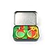 Stainless Steel Tin Box 2-5ml Silicone Wax Container Jars Non-Stick Storage Wax Carrying Case With Extra Tool (Red/Yellow/Green)