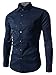 Benibos Men's Casual Long Sleeve Plaid Slim Fit Dress Shirts