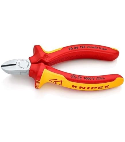 Knipex Diagonal Cutter chrome-plated, insulated with multi