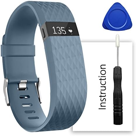 For Fitbit Charge Hr Band,Contains instructions,Perfect Charge Hr Band, Make Your Fitbit Charge Hr New Look (Diamond Slate, Small)